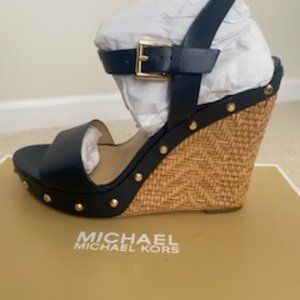 Michael Kors Ellen Wedge Sandal Admiral (Navy Blue)